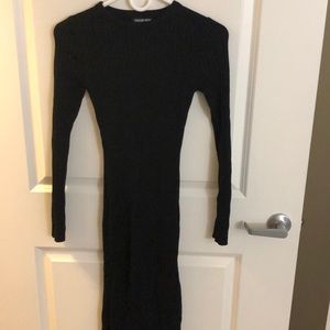 Fashionnova knit dress with side slit